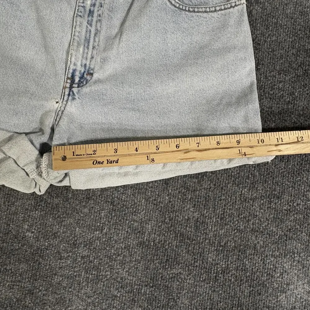 Vintage Calvin Klein Jeans Shorts Womens 12 Light Wash Denim Mid Rise 90s
